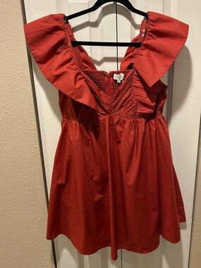 NWT Entro Out There Dress Rust Boho Chic , M